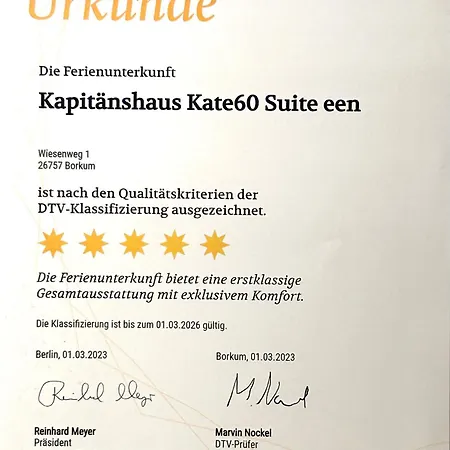 - Kapitaenshaus Kate60 Apartment Borkum